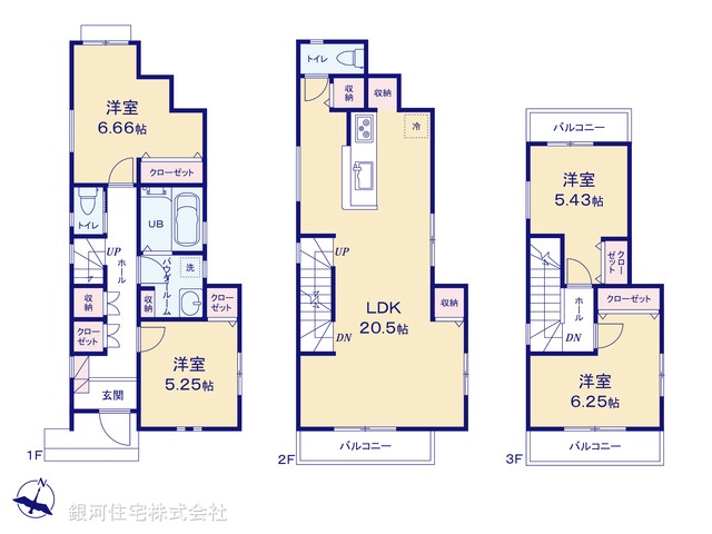 G00368516 東京都多摩市貝取 新築一戸建て 5880万円【間取図】