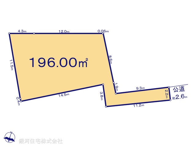 G00368634 神奈川県逗子市桜山３丁目 土地 3000万円【区画図】
