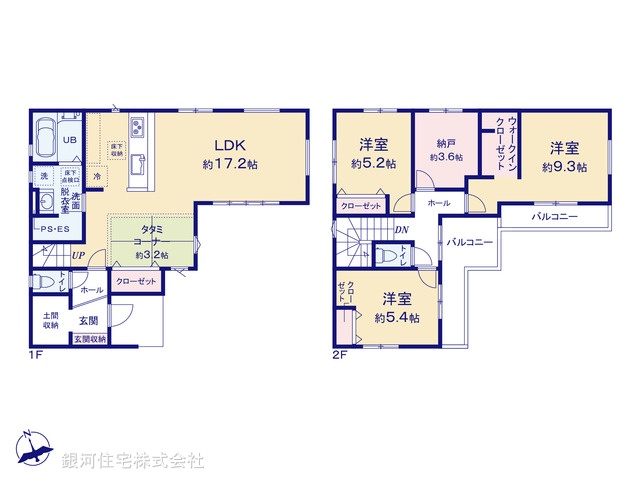 G00368650 埼玉県川越市小仙波町２丁目 新築一戸建て 3899万円【間取図】