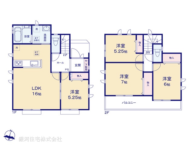 G00368754 東京都清瀬市中里１丁目 新築一戸建て 4490万円【間取図】