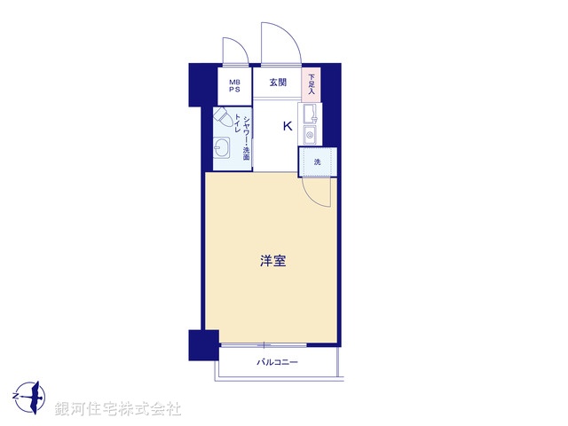 G00368811 東京都江東区亀戸２丁目 中古マンション 1550万円【間取図】