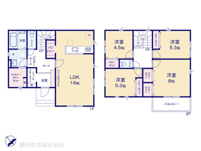 G00368881 神奈川県秦野市西田原 新築一戸建て 2780万円【間取図】