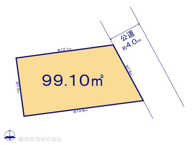 G00368905 東京都葛飾区奥戸８丁目 土地 3500万円【区画図】