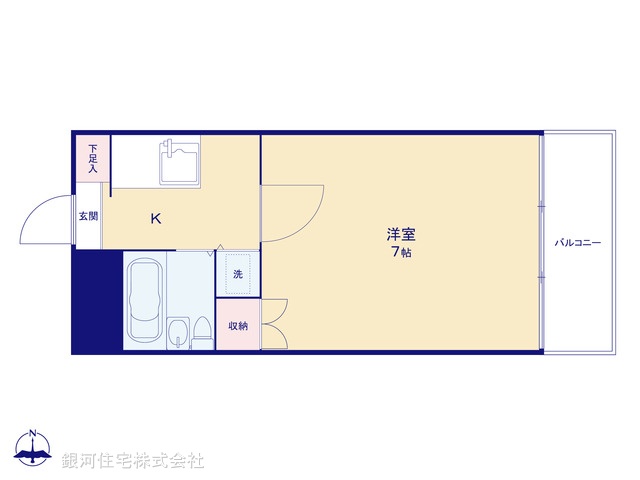 G00368948 東京都江東区亀戸７丁目 中古マンション 1035万円【間取図】