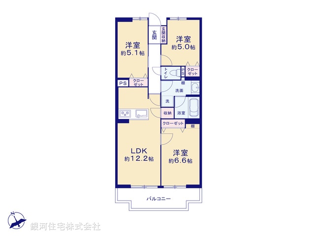 G00368955 千葉県松戸市小山 中古マンション 2198万円【間取図】