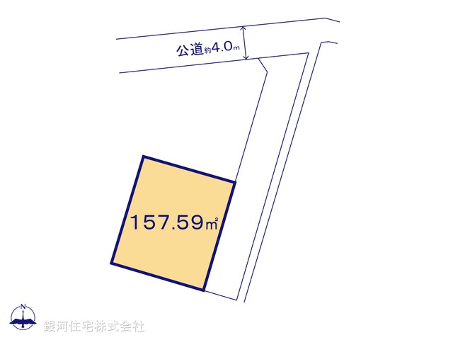 G00368971 神奈川県秦野市今泉 土地 1600万円【区画図】