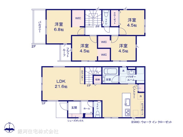 G00369123 東京都町田市成瀬１丁目 新築一戸建て 5680万円【間取図】