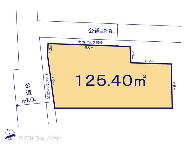 G00369148 神奈川県横浜市港北区富士塚２丁目 土地 6350万円【区画図】