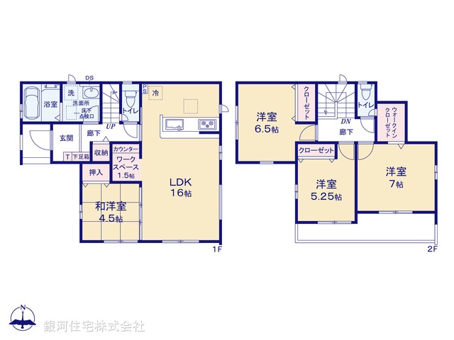 G00369260 千葉県松戸市松飛台 新築一戸建て 3790万円【間取図】