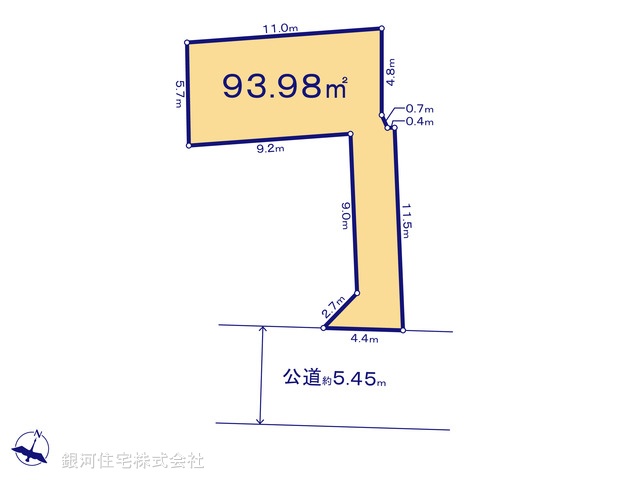 G00369347 東京都大田区中央６丁目 土地 5710万円【区画図】