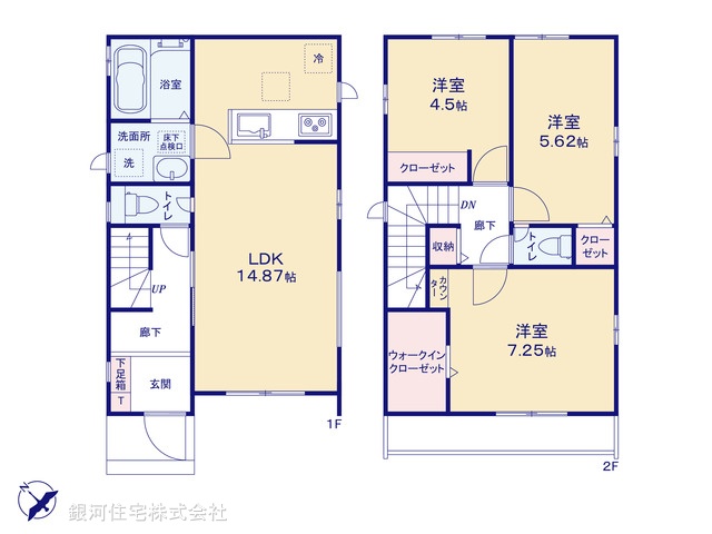 G00369368 千葉県浦安市富岡４丁目 新築一戸建て 6490万円【間取図】