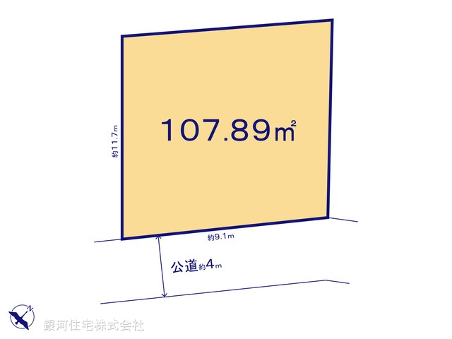 G00369384 千葉県松戸市松戸 土地 4780万円【区画図】