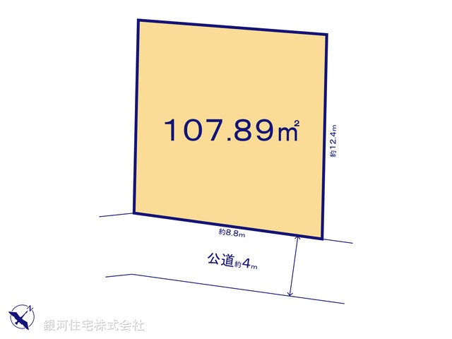 G00369385 千葉県松戸市松戸 土地 4780万円【区画図】
