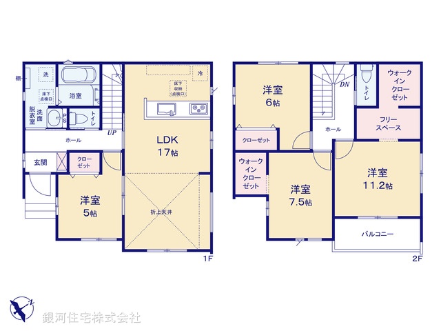 G00369504 千葉県千葉市稲毛区宮野木町 新築一戸建て 3549万円【間取図】