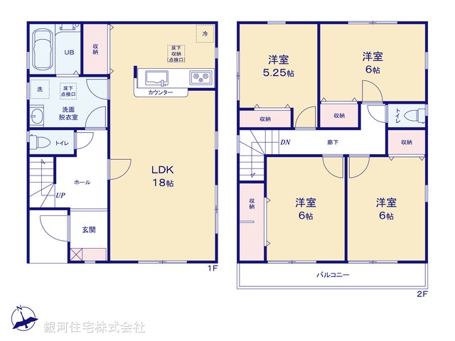 G00369545 千葉県千葉市若葉区小倉町 新築一戸建て 3690万円【間取図】