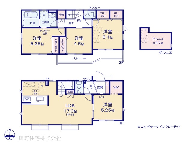 G00369582 東京都小金井市東町５丁目 新築一戸建て 6580万円【間取図】