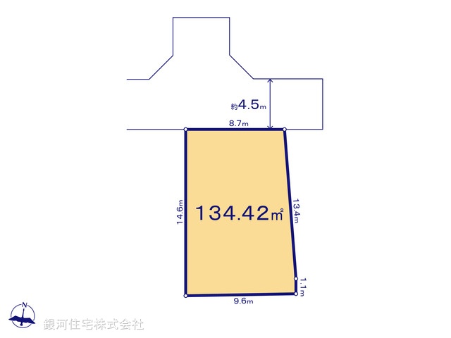 G00369644 東京都八王子市中山 土地(建築条件付土地) 1880万円【区画図】
