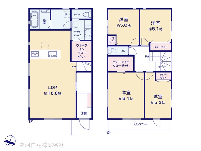 G00369649 神奈川県鎌倉市二階堂 新築一戸建て 7180万円【間取図】