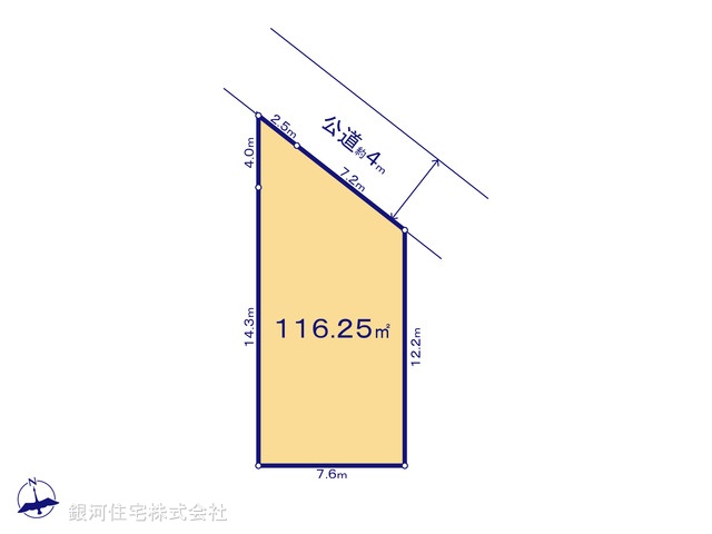 G00369668 埼玉県川口市大字東内野 土地 2290万円【区画図】