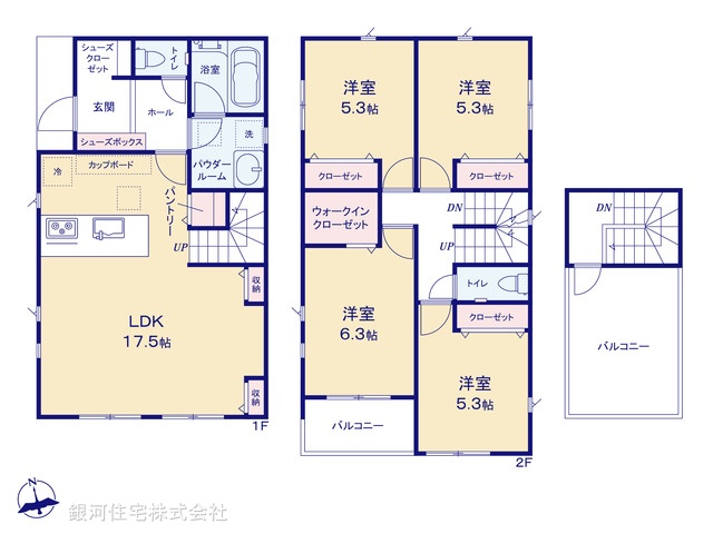 G00369718 神奈川県綾瀬市深谷中６丁目 新築一戸建て 4280万円【間取図】