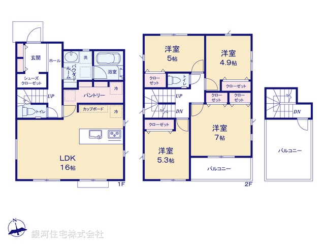 G00369719 神奈川県綾瀬市深谷中６丁目 新築一戸建て 4280万円【間取図】