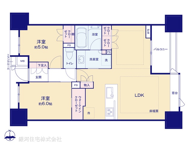 G00369814 東京都八王子市横山町 中古マンション 5680万円【間取図】