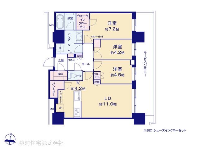 G00369831 神奈川県横浜市神奈川区鶴屋町１丁目 中古マンション 2億3800万円【間取図】