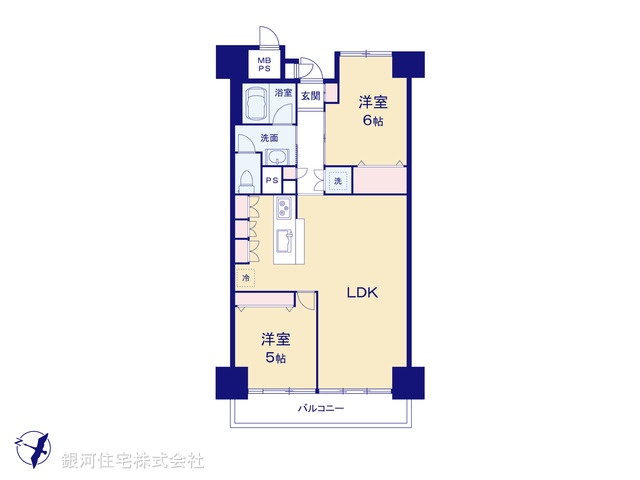 G00369832 神奈川県横浜市磯子区森１丁目 中古マンション 2580万円【間取図】