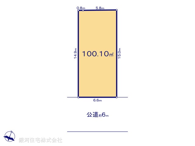 G00369870 千葉県松戸市五香２丁目 土地 2690万円【区画図】