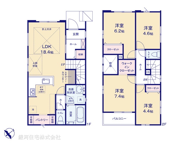 G00369878 千葉県千葉市美浜区真砂３丁目 新築一戸建て 5198万円【間取図】