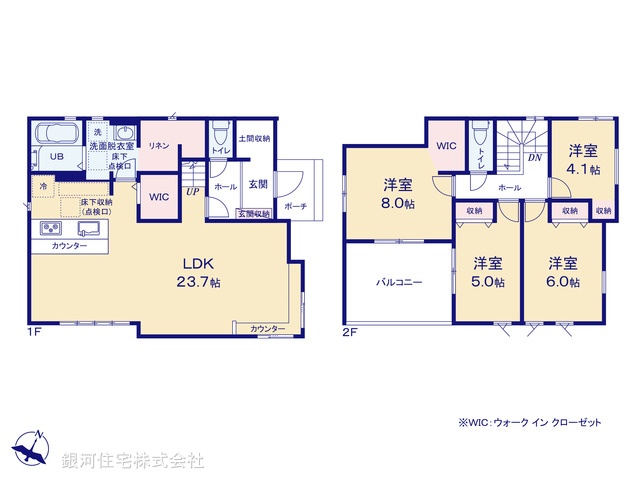 G00369919 千葉県白井市復 新築一戸建て 3499万円【間取図】