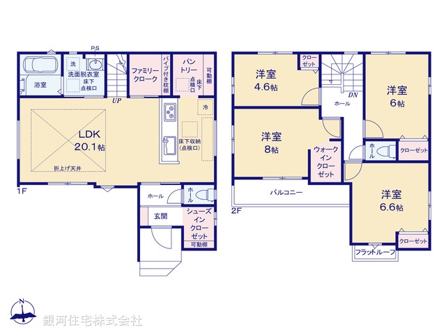 G00369957 千葉県成田市並木町 新築一戸建て 3749万円【間取図】