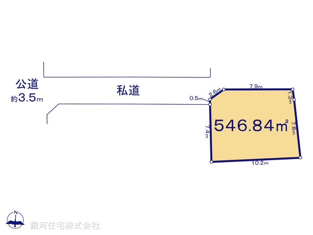 G00370009 東京都新宿区大久保２丁目 土地 1億2500万円【区画図】