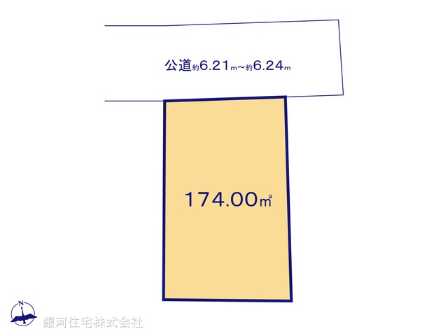 G00370096 千葉県我孫子市南新木３丁目 土地 1990万円【区画図】