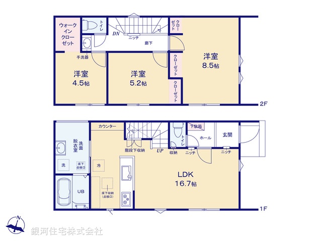 G00370124 千葉県木更津市請西４丁目 新築一戸建て 3290万円【間取図】