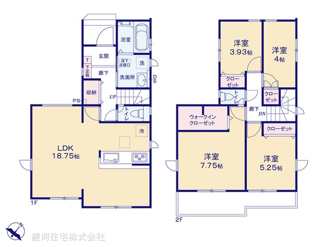 G00370149 埼玉県さいたま市見沼区深作２丁目 新築一戸建て 2699万円【間取図】