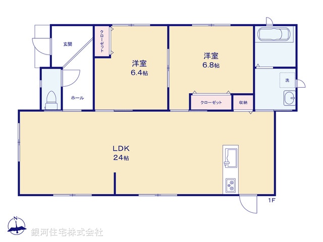 G00370197 神奈川県愛甲郡愛川町三増 新築一戸建て 2688万円【間取図】
