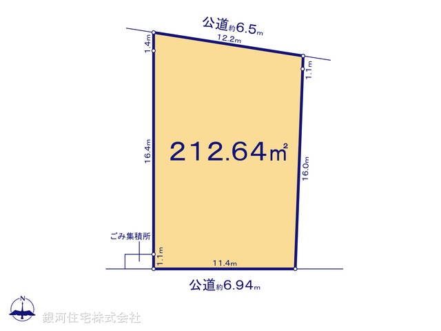 G00370252 千葉県松戸市河原塚 土地 2599万円【区画図】