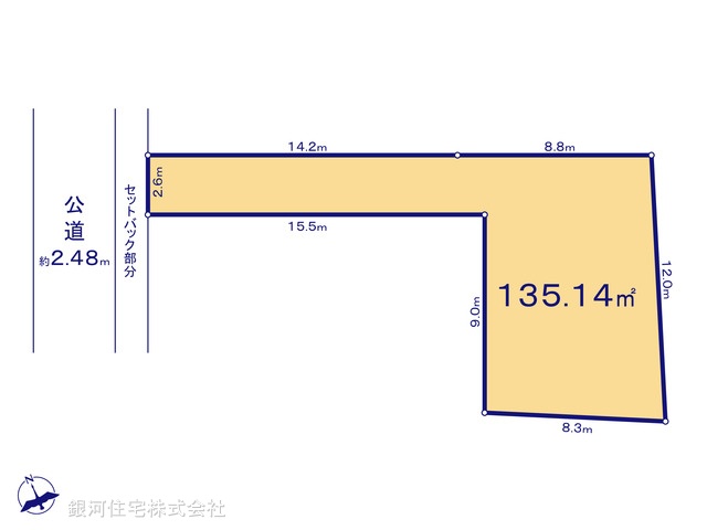 G00370310 東京都八王子市川口町 土地 1490万円【区画図】