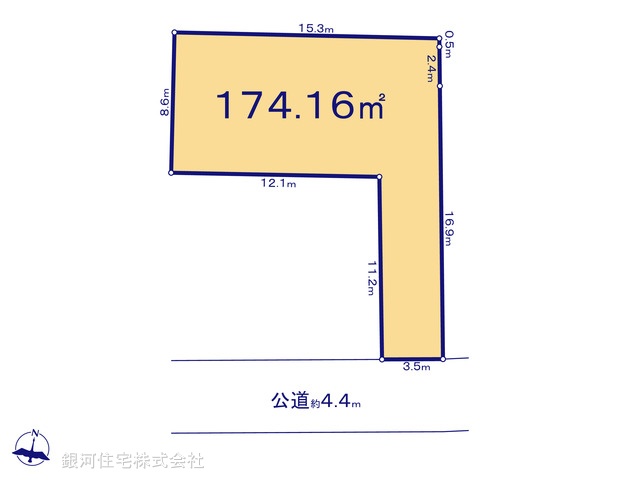 G00370311 千葉県四街道市栗山 土地 1448万円【区画図】