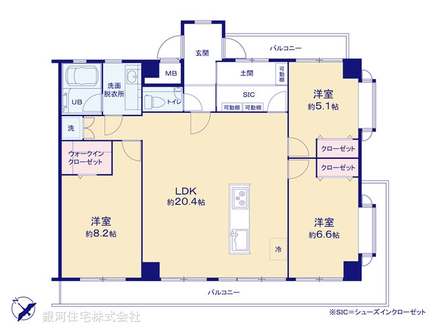 G00370347 神奈川県横浜市神奈川区鶴屋町３丁目 中古マンション 8280万円【間取図】