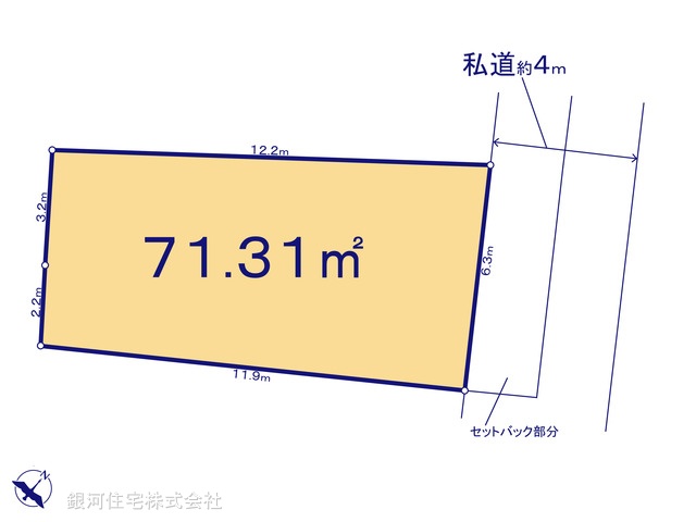 G00370351 東京都三鷹市牟礼６丁目 土地 5550万円【区画図】