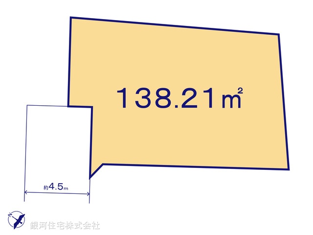 G00370405 神奈川県秦野市西田原 土地 1280万円【区画図】