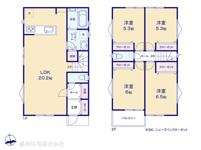 G00370446 神奈川県横須賀市坂本町５丁目 新築一戸建て 2790万円【間取図】