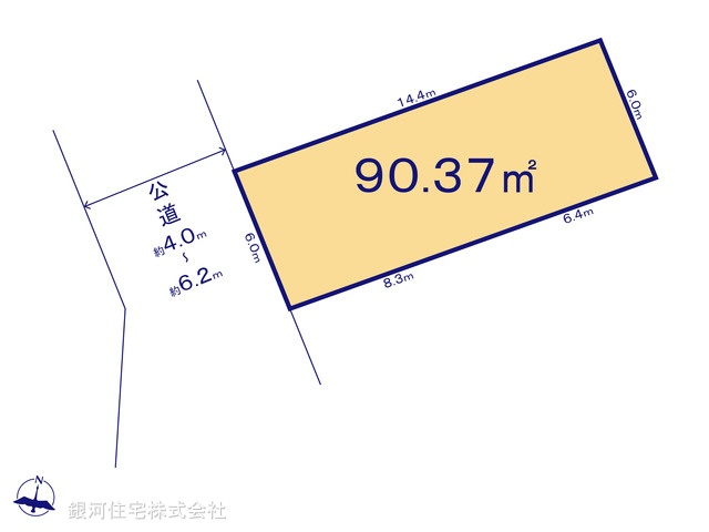 G00370456 東京都足立区伊興本町１丁目 土地 4250万円【区画図】