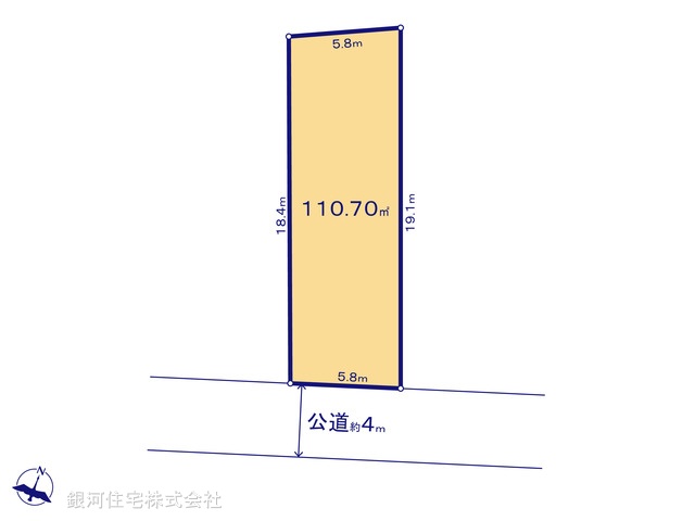 G00370487 東京都板橋区西台２丁目 土地 5550万円【区画図】