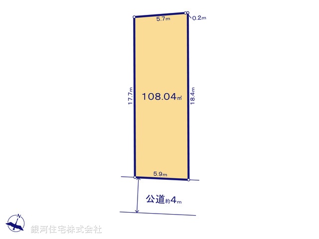 G00370488 東京都板橋区西台２丁目 土地 5600万円【区画図】