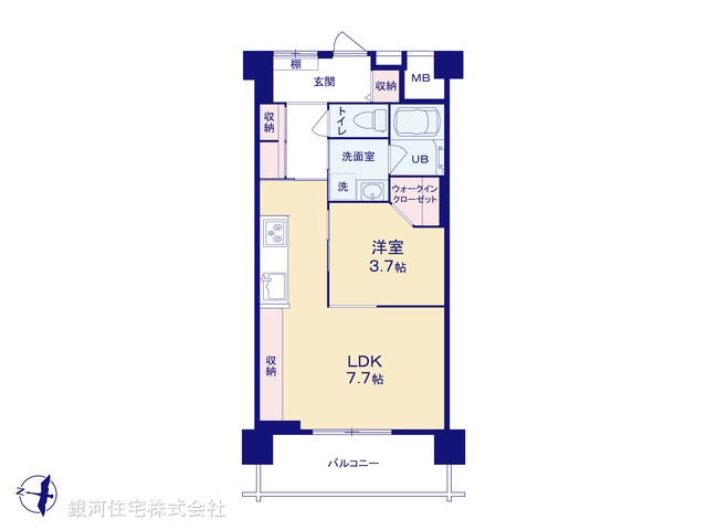 G00370507 東京都江東区東陽４丁目 中古マンション 3480万円【間取図】