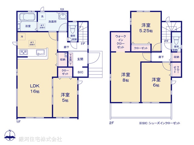G00370579 千葉県野田市清水 新築一戸建て 2990万円 土地面積135.79m² (約41.07坪) 建物面積101.02m² (約30.55坪) 間取り４ＬＤＫ 築年月2025年08月【間取図】