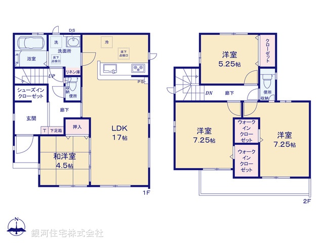 G00370581 千葉県野田市清水 新築一戸建て 2890万円【間取図】